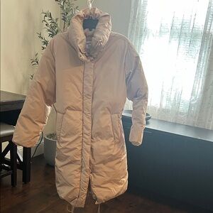 Old Navy Beige Puffer Coat